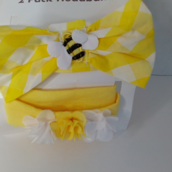 Baby Starters Bumblebee Baby Headbands Set of 2 Never Used - Picture 2 of 5